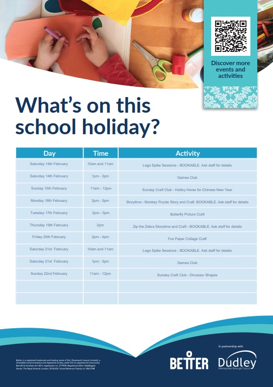 Stourbridge Library - Children's Half Term Activities